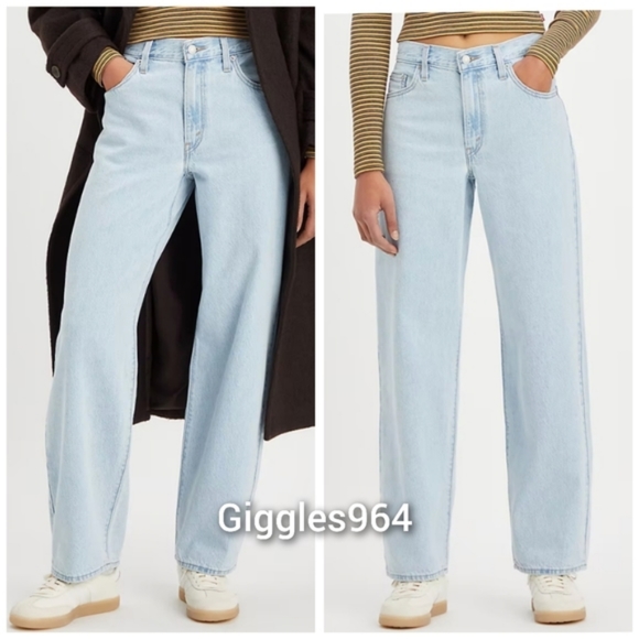Levi's Baggy Dad Jeans in Light Sugar - Picture 1 of 12